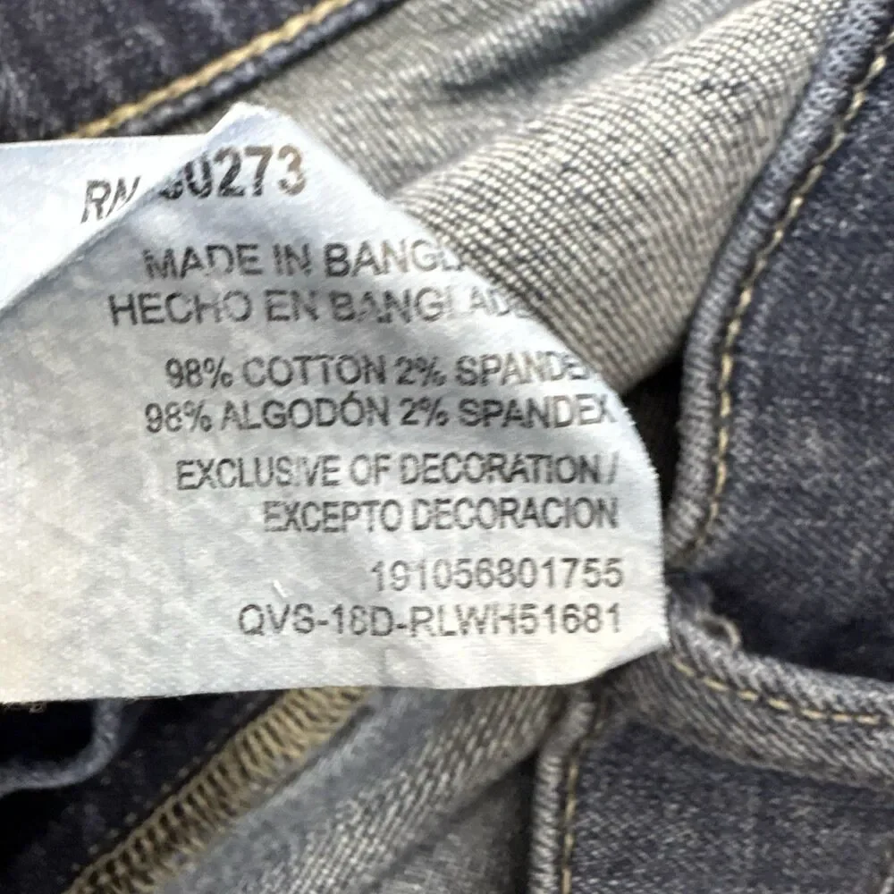 Rock & Republic Men's Jeans Straight Leg Size 36X30 Dark Wash